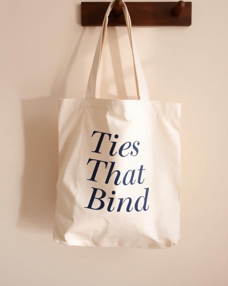 “Ties That Bind” Canvas Tote